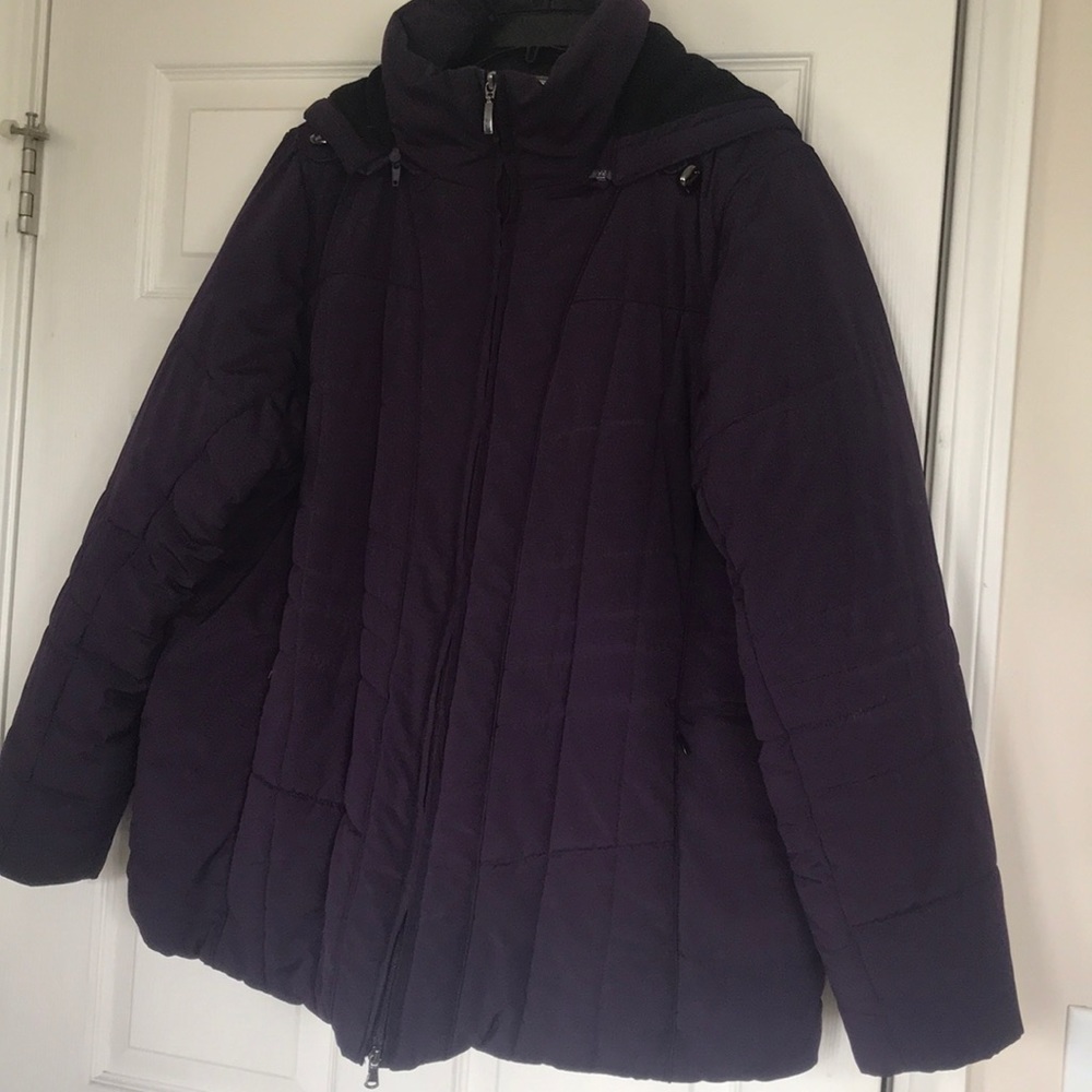 1X purple winter coat perfect extreme cool temp